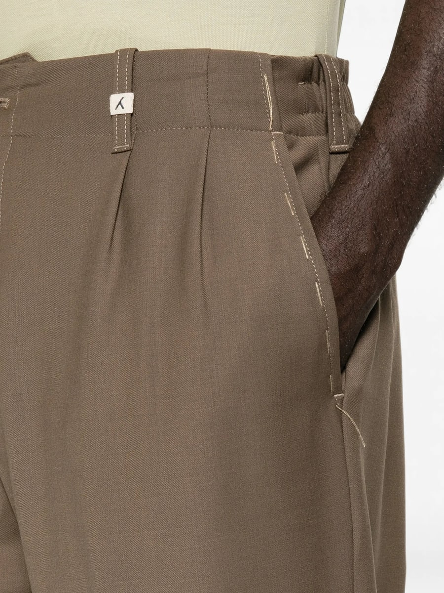 Myths Myths Pleated-front Straight-leg Trousers, view 4