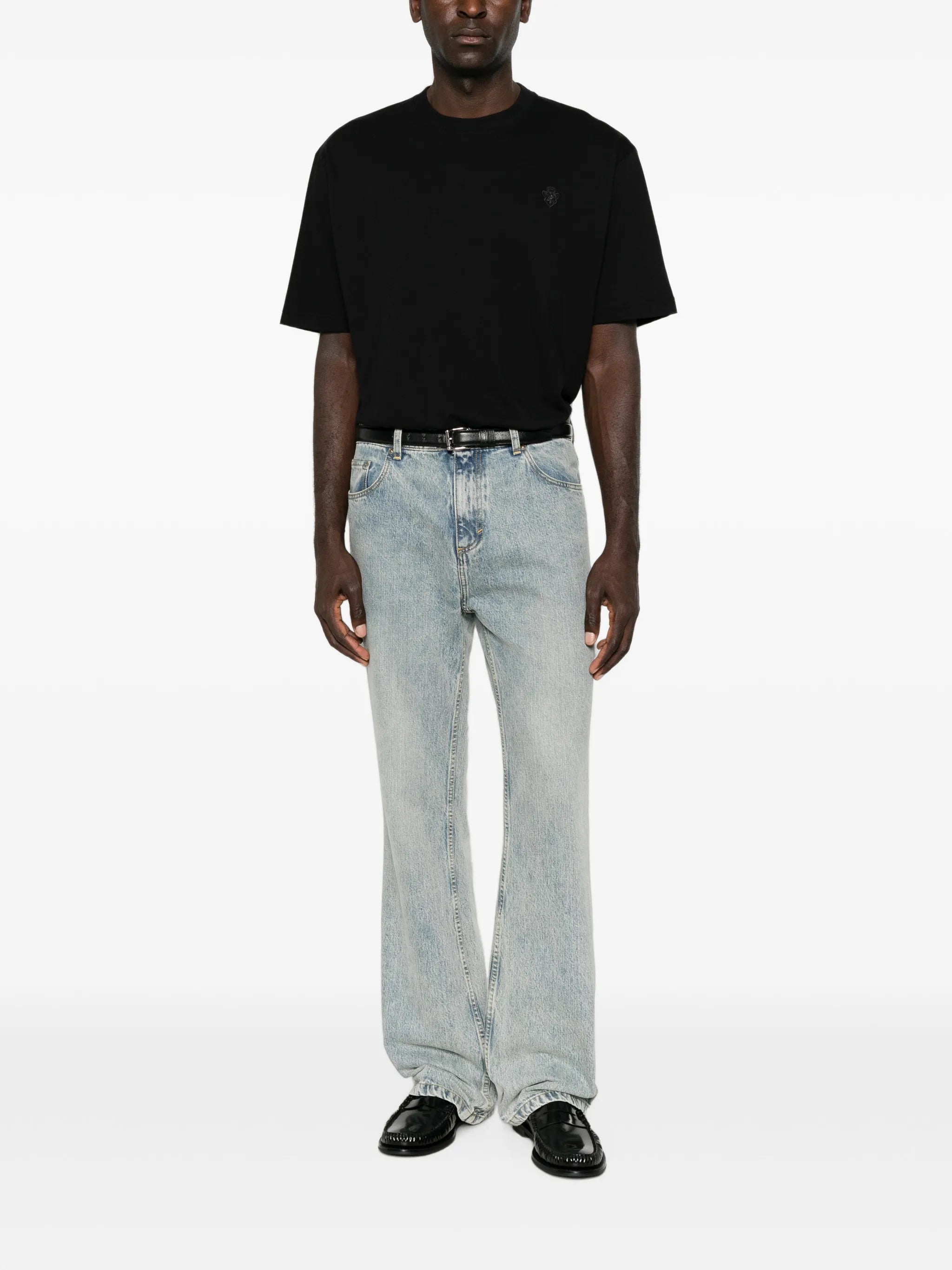 Gucci Gucci Crest-embroidered T-shirt, view 2