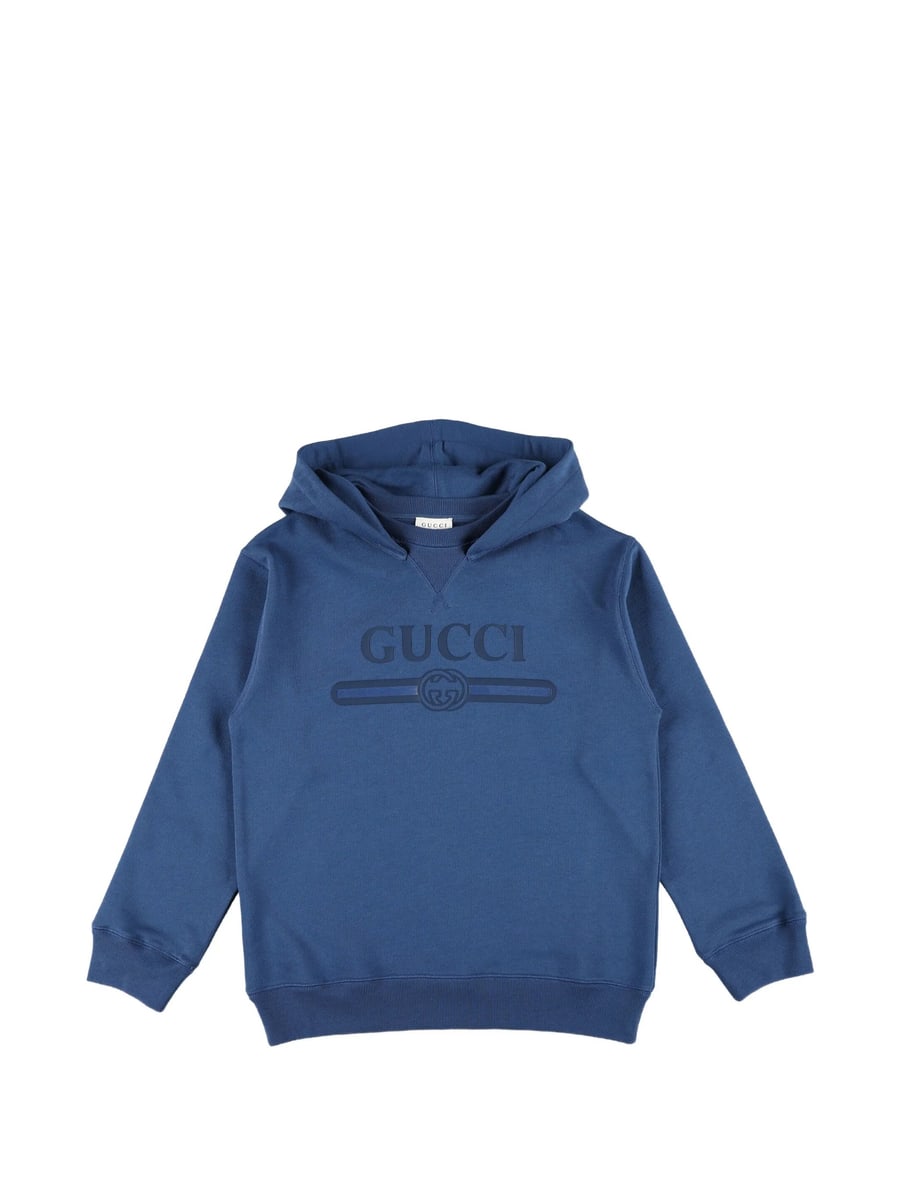 Gucci Gucci Logo-print Interlocking G Hoodie