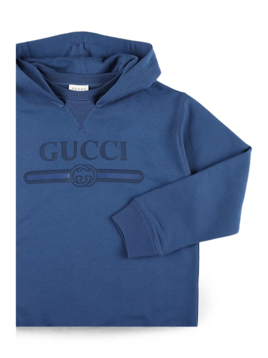 Gucci Gucci Logo-print Interlocking G Hoodie, view 2
