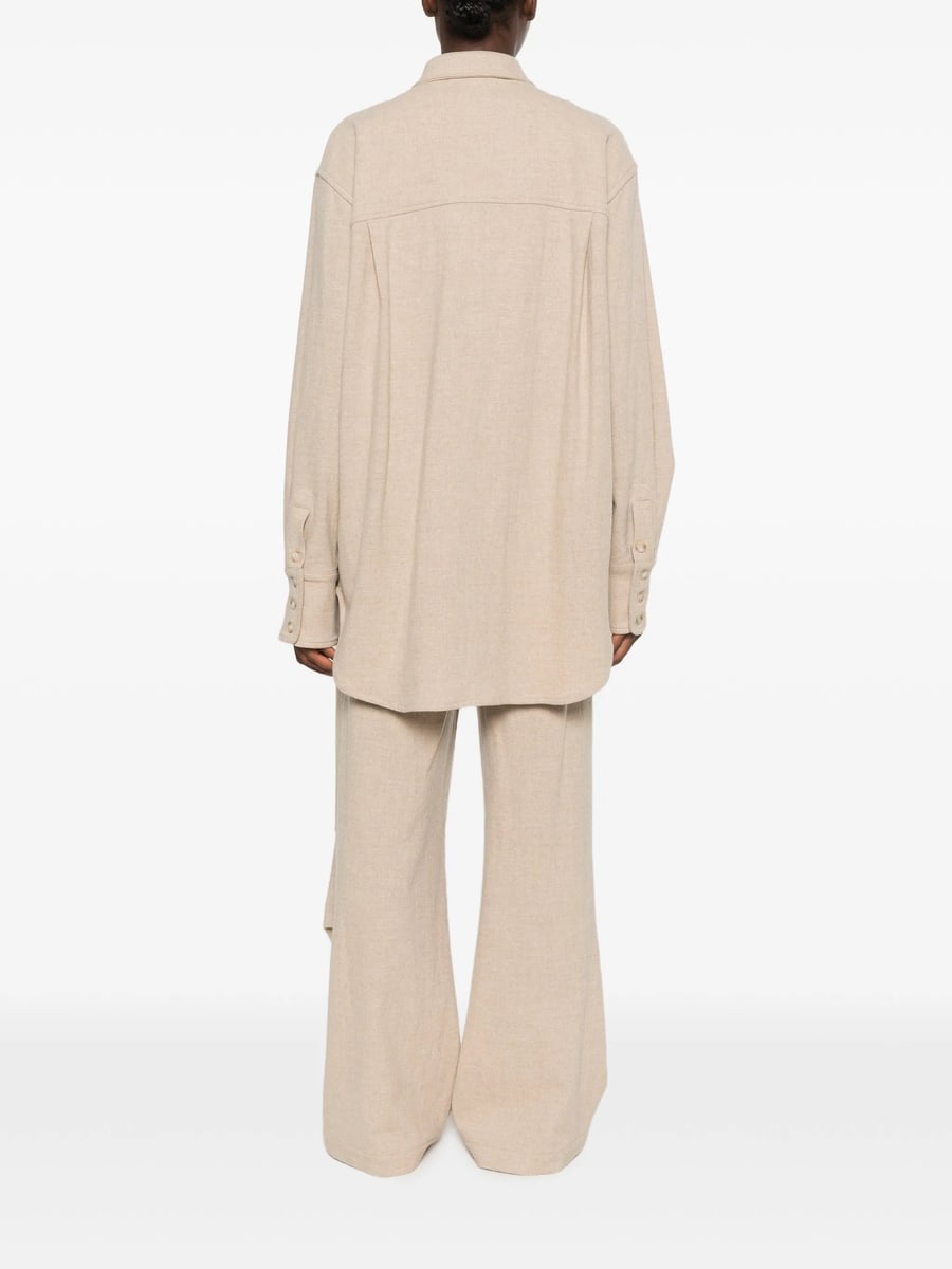 Le Sully Studio Le Sully Studio Buttoned-cuff Oversized Shirt, view 4