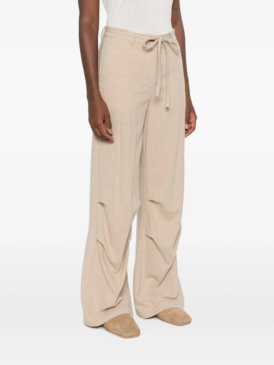 Le Sully Studio Le Sully Studio Pleated Drawstring-fastening Trousers, view 4