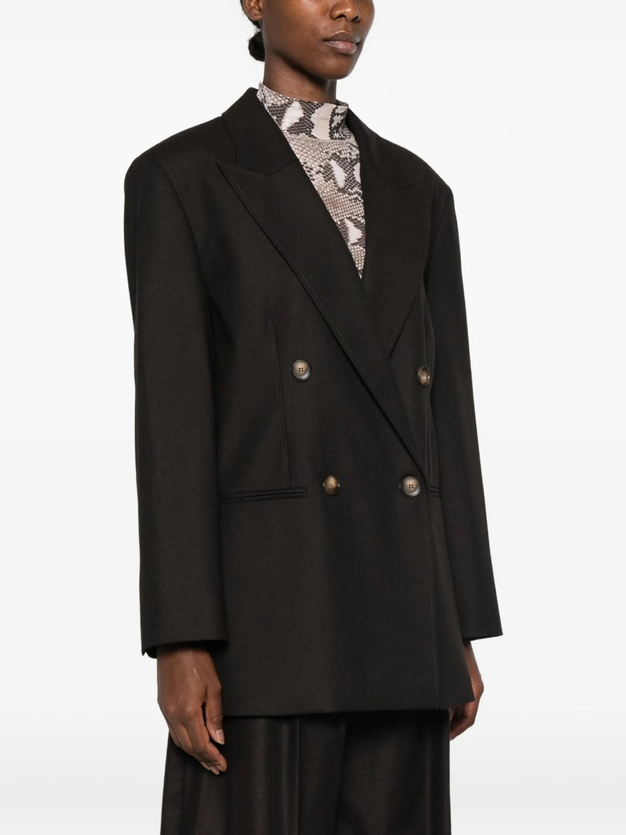 Le Sully Studio Le Sully Studio Double-breasted Peak-lapels Blazer, view 4