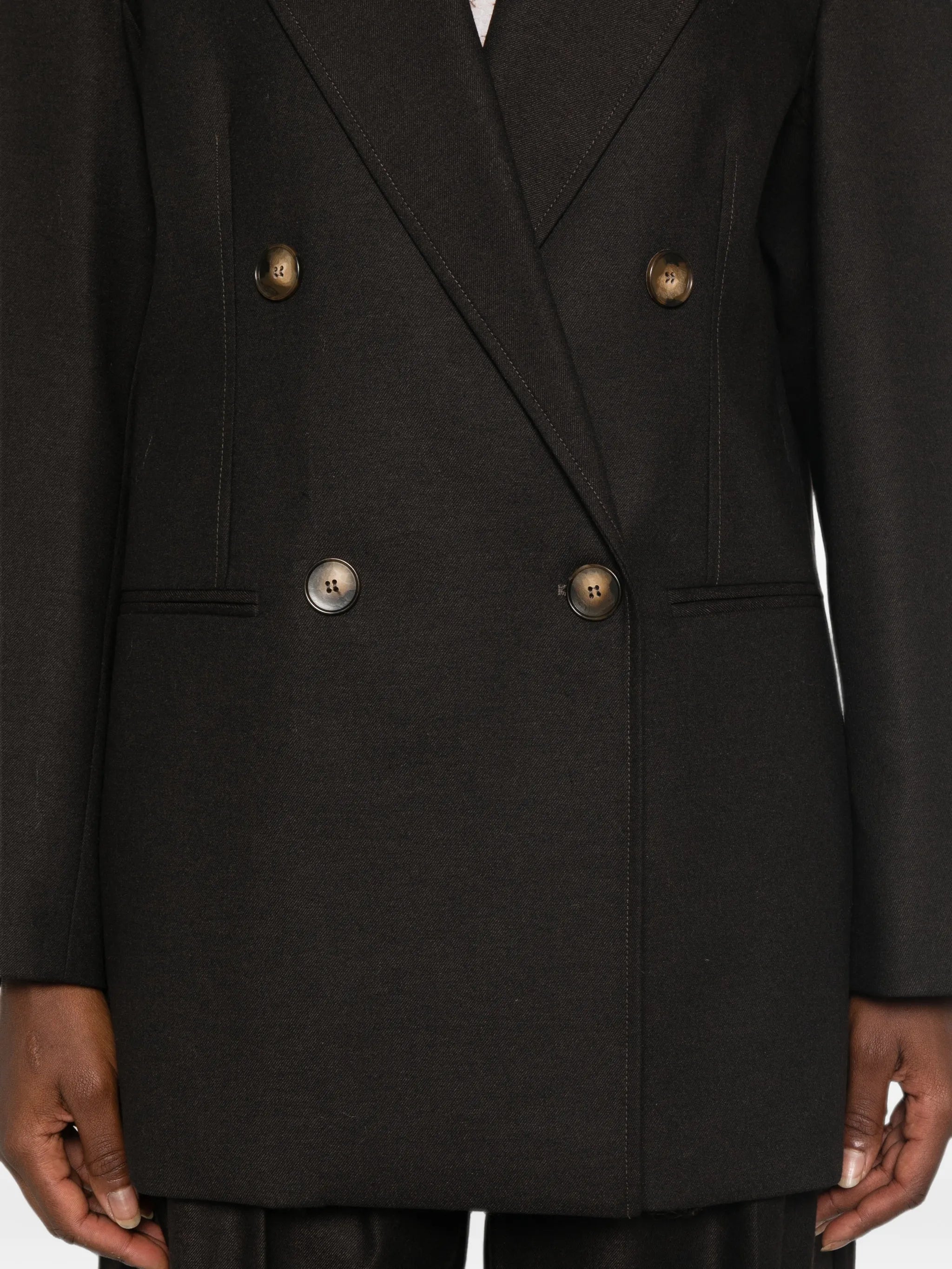 Le Sully Studio Le Sully Studio Double-breasted Peak-lapels Blazer, view 2