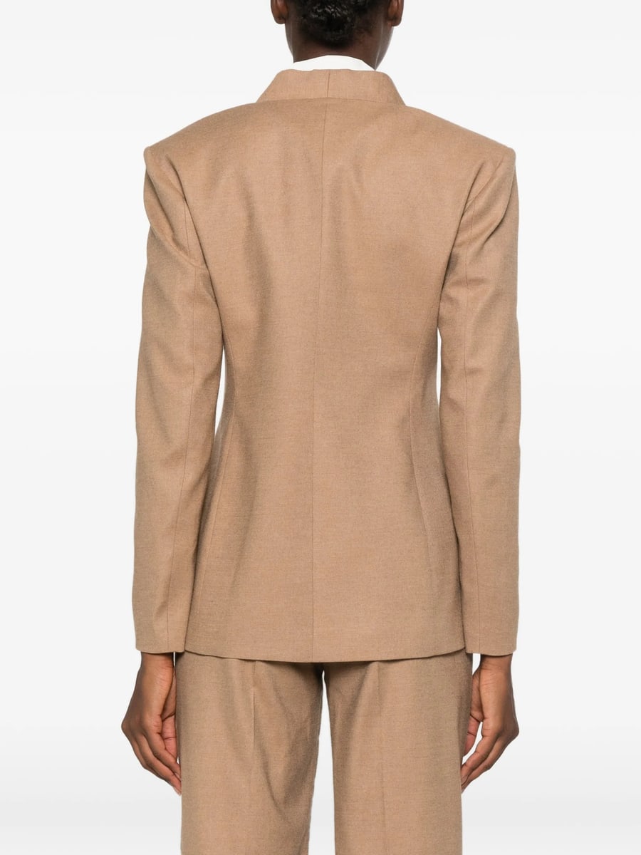 Le Sully Studio Le Sully Studio Double-breasted Padded-shoulder Blazer, view 3