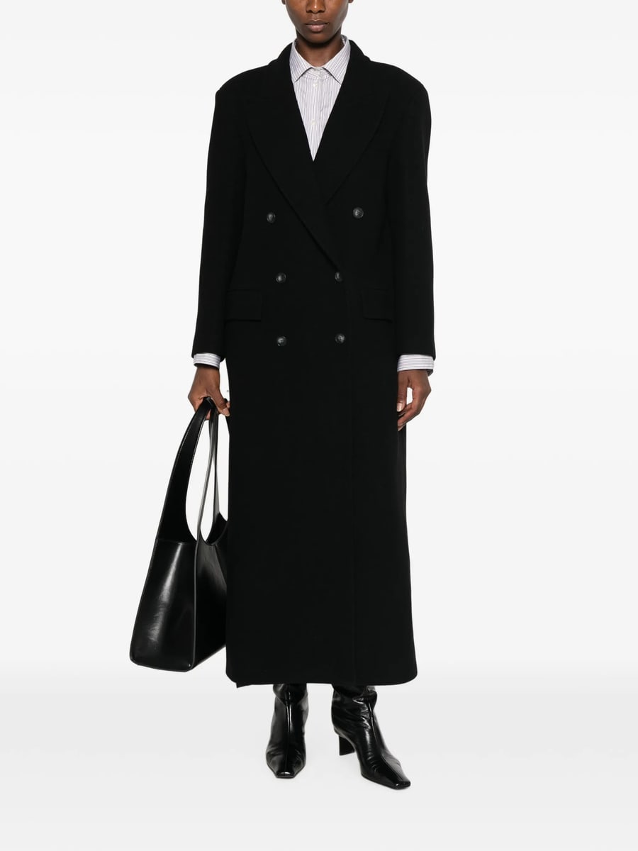 Le Sully Studio Le Sully Studio Double-breasted Peak-lapel Coat, view 3