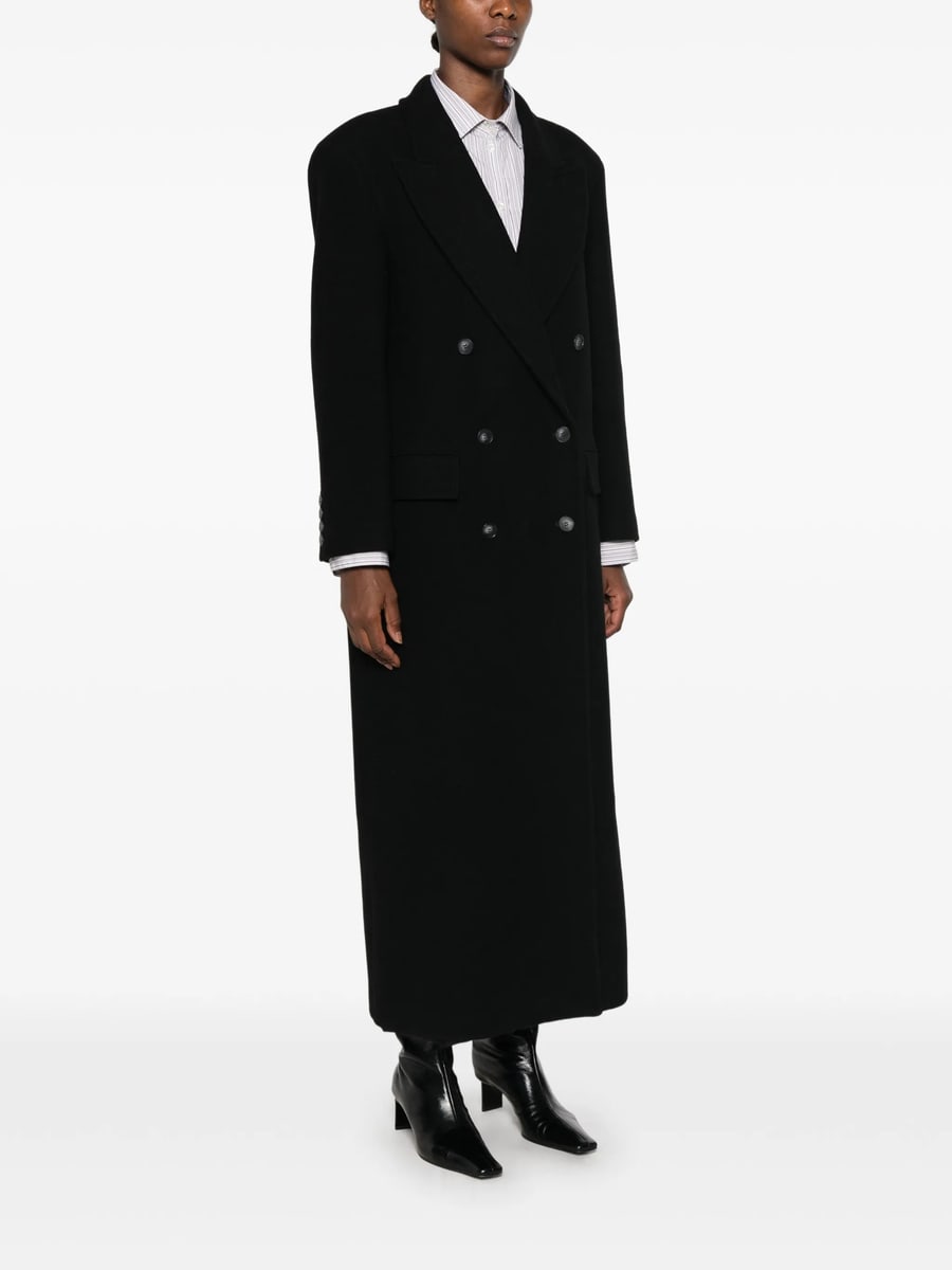 Le Sully Studio Le Sully Studio Double-breasted Peak-lapel Coat, view 4