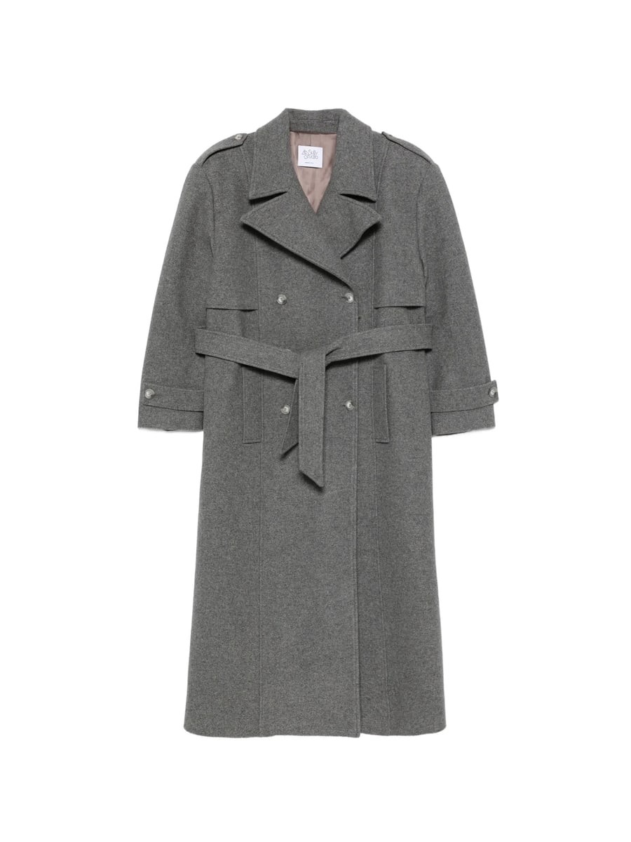 Le Sully Studio Le Sully Studio Double-breasted Belted Coat