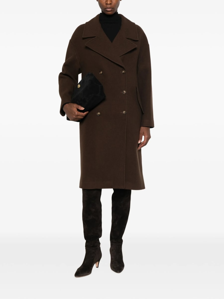 Le Sully Studio Le Sully Studio Double-breasted Notched-lapel Coat, view 3