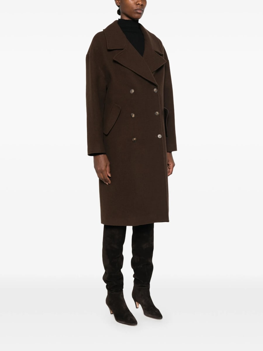 Le Sully Studio Le Sully Studio Double-breasted Notched-lapel Coat, view 4