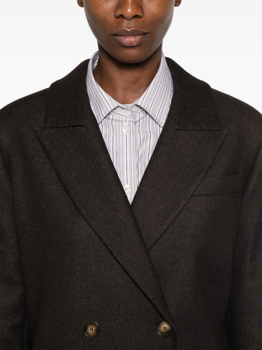 Le Sully Studio Le Sully Studio Double-breasted Peak-lapel Coat, view 2