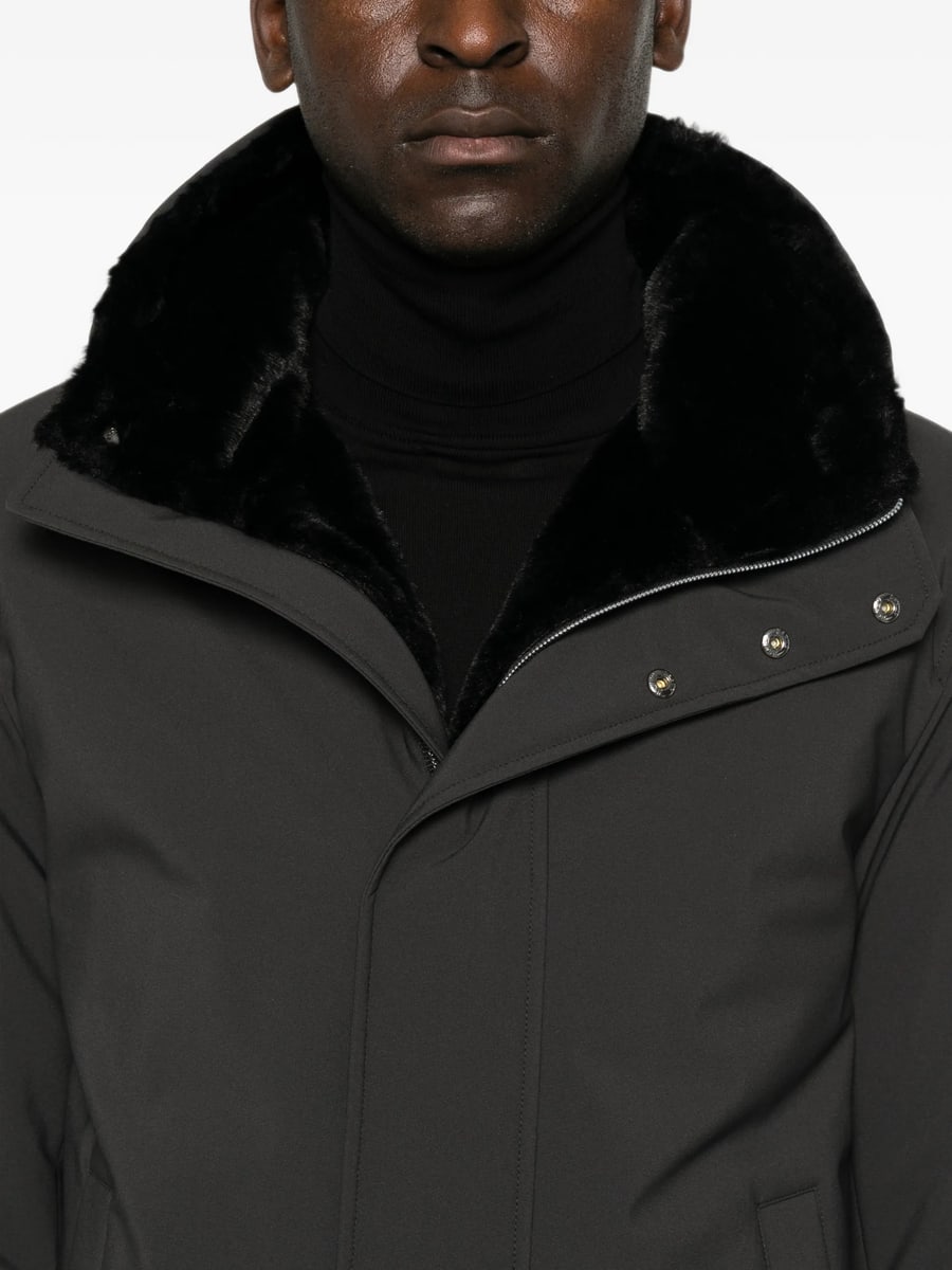 Herno Herno Faux-fur Collar Hooded Parka, view 4