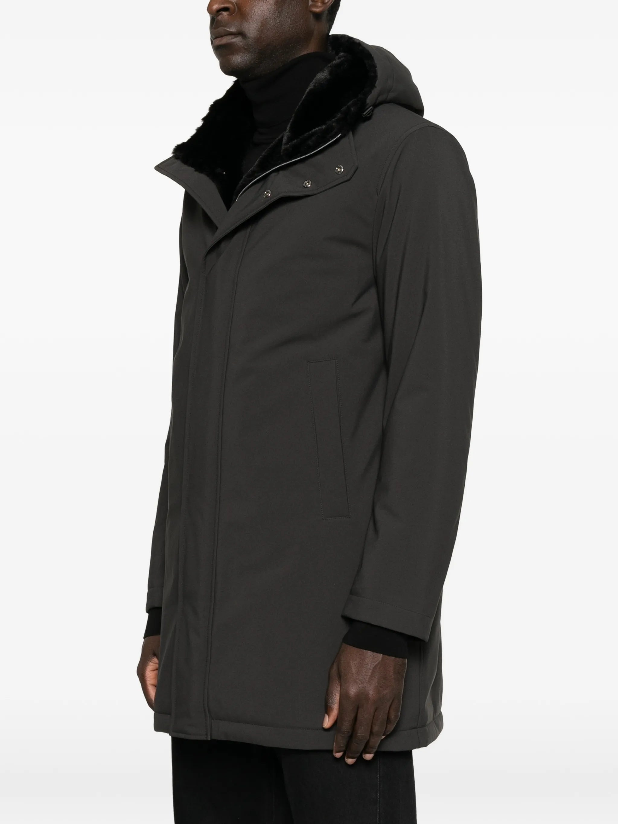 Herno Herno Faux-fur Collar Hooded Parka, view 2