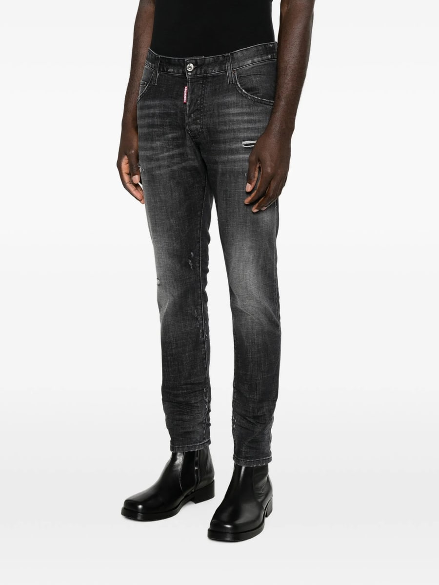 Dsquared2 Dsquared2 Distressed Faded-effect Jeans, view 3