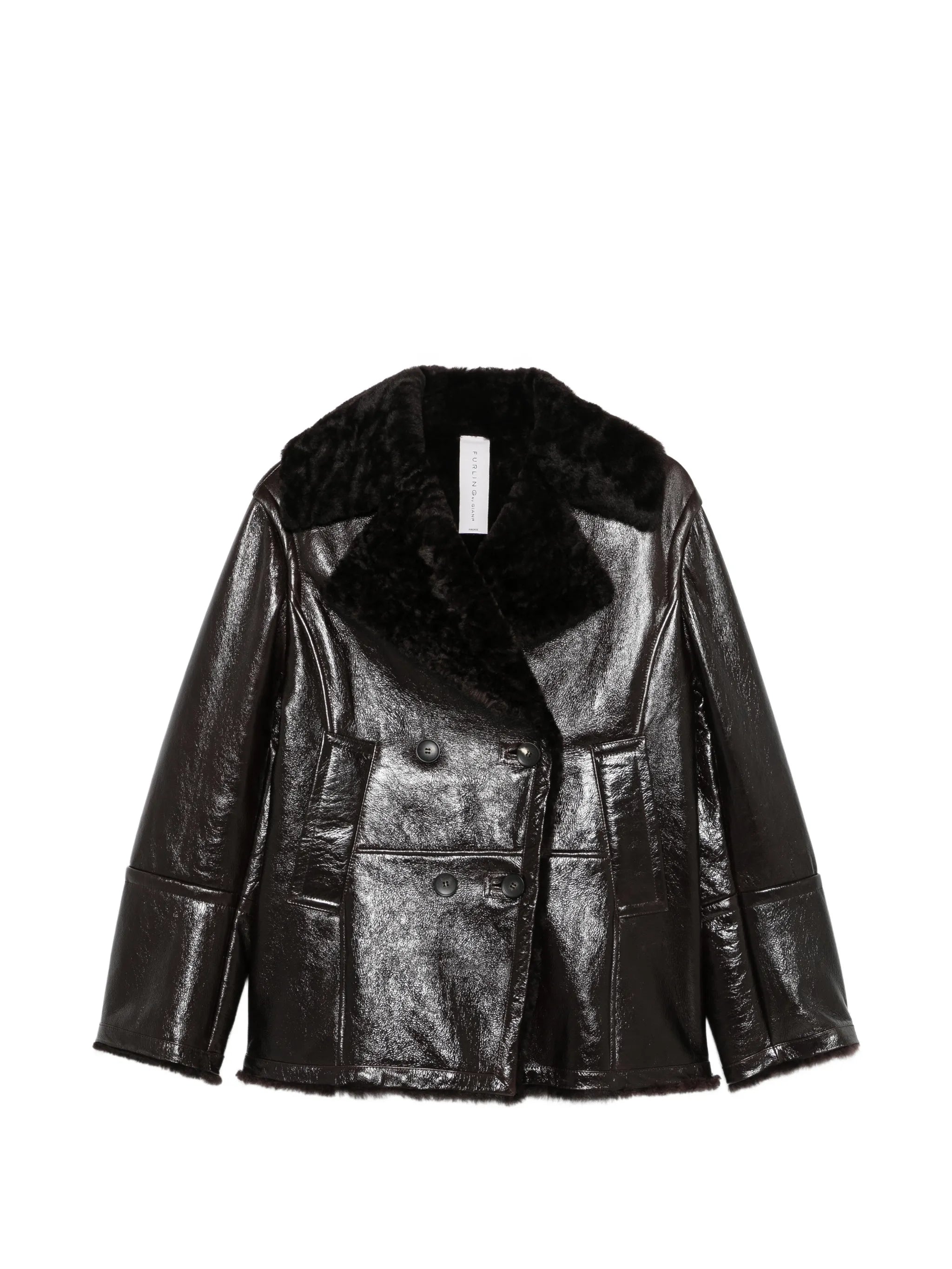 Furling Furling Shearling-collar Double-breasted Jacket