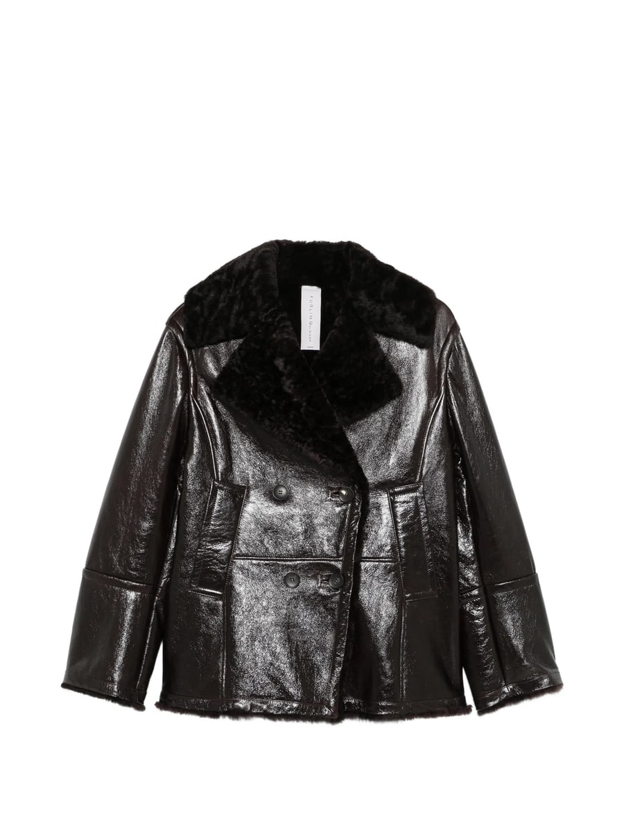 Furling Furling Shearling-collar Double-breasted Jacket