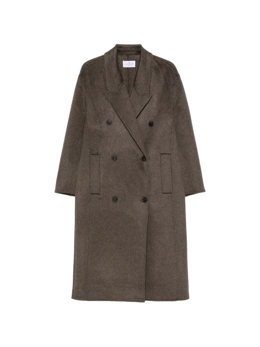 The Dynamis Studio The Dynamis Studio Double-breasted Peak-lapel Coat