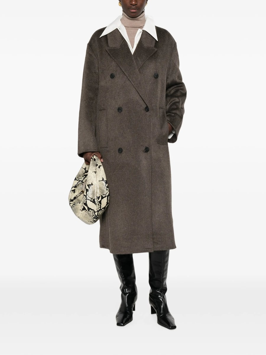 The Dynamis Studio The Dynamis Studio Double-breasted Peak-lapel Coat, view 2