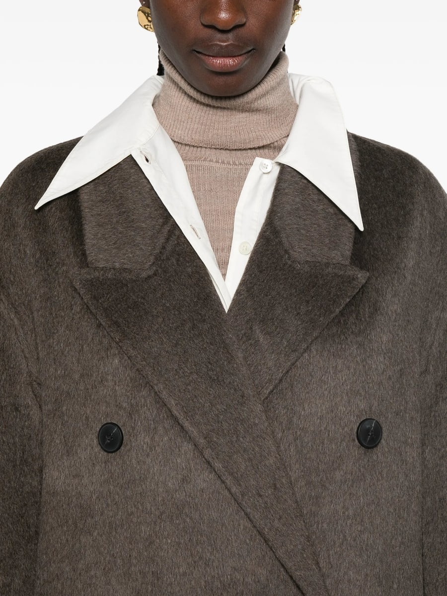 The Dynamis Studio The Dynamis Studio Double-breasted Peak-lapel Coat, view 4