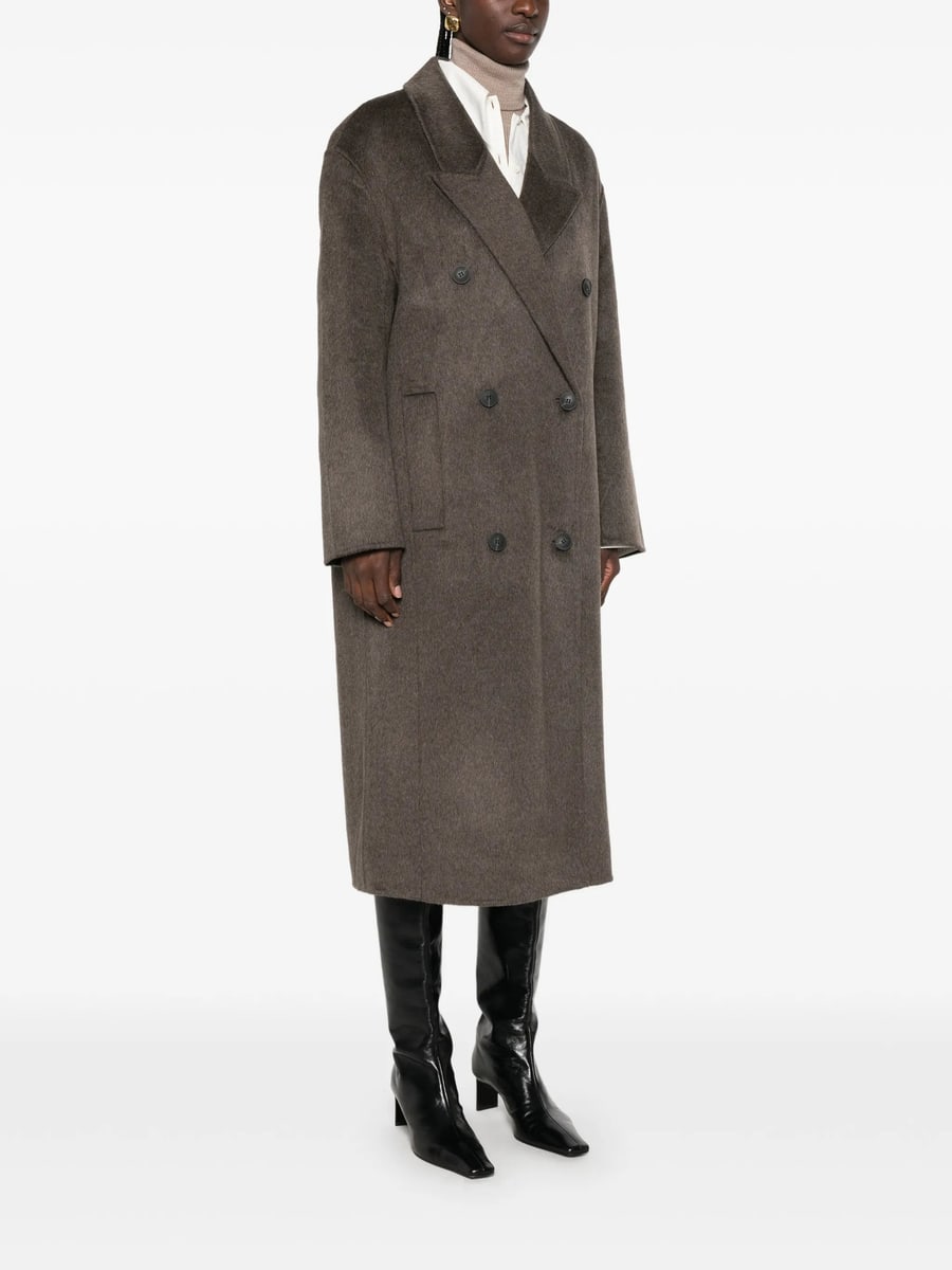 The Dynamis Studio The Dynamis Studio Double-breasted Peak-lapel Coat, view 5
