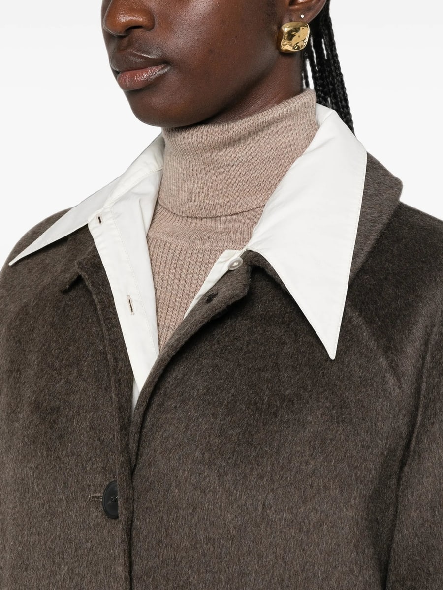 The Dynamis Studio The Dynamis Studio Single-breasted Wool-blend Coat, view 2