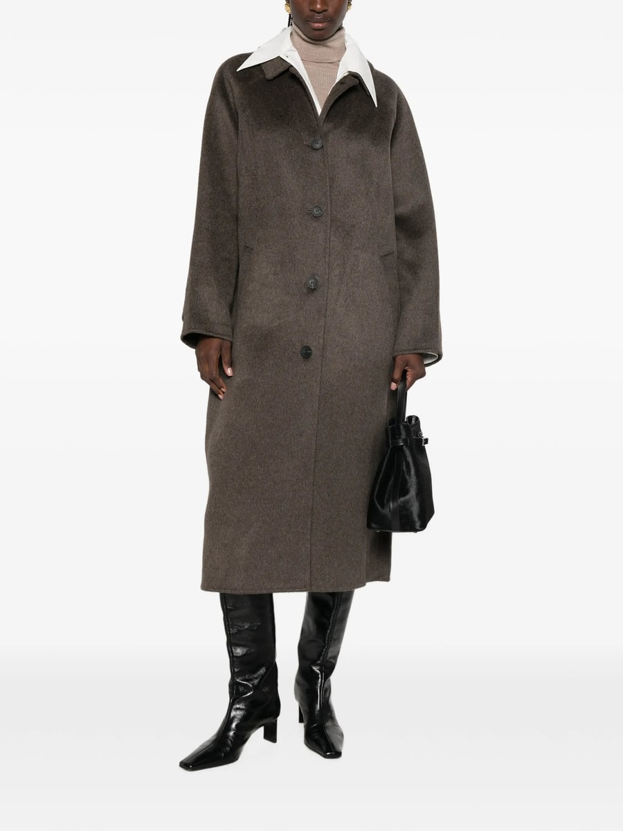 The Dynamis Studio The Dynamis Studio Single-breasted Wool-blend Coat, view 3