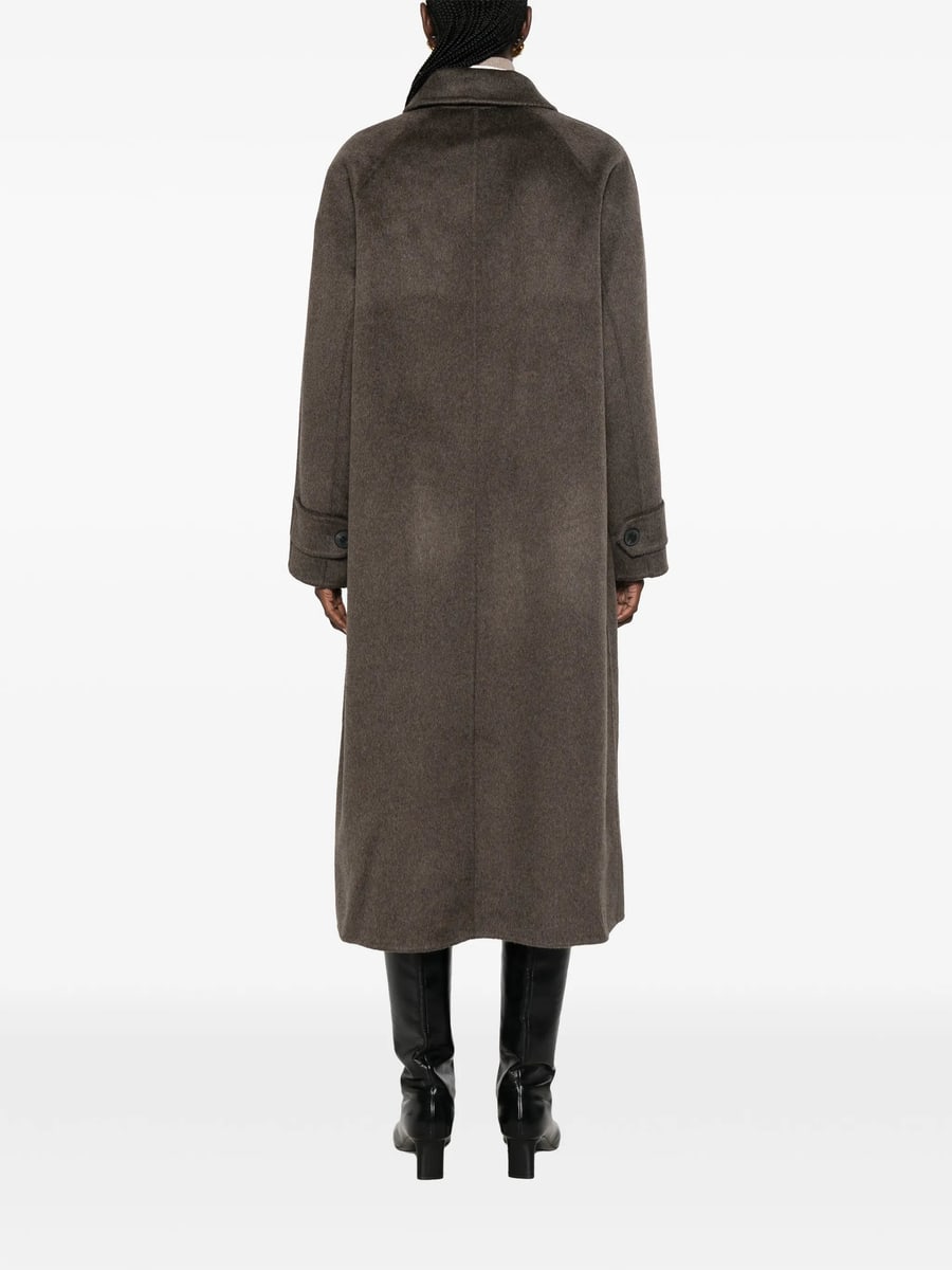 The Dynamis Studio The Dynamis Studio Single-breasted Wool-blend Coat, view 4