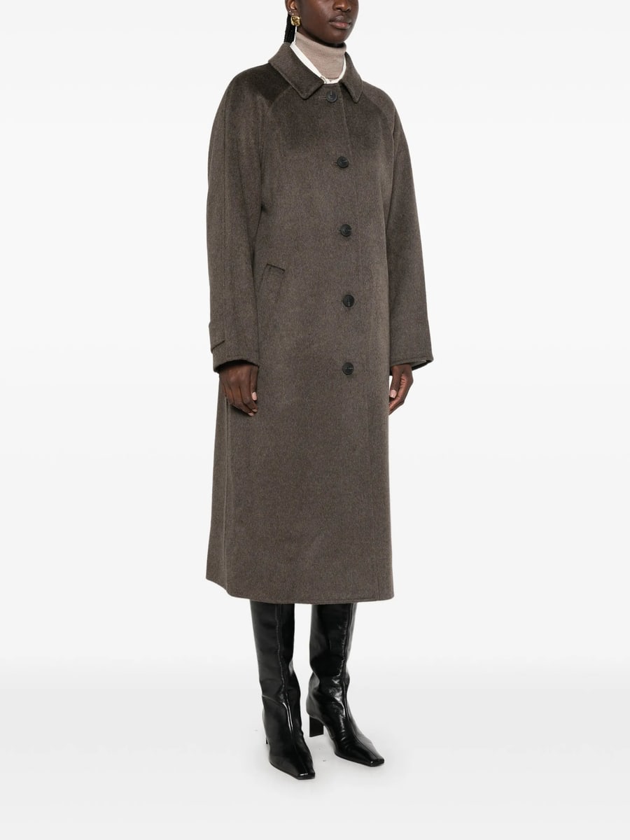 The Dynamis Studio The Dynamis Studio Single-breasted Wool-blend Coat, view 5