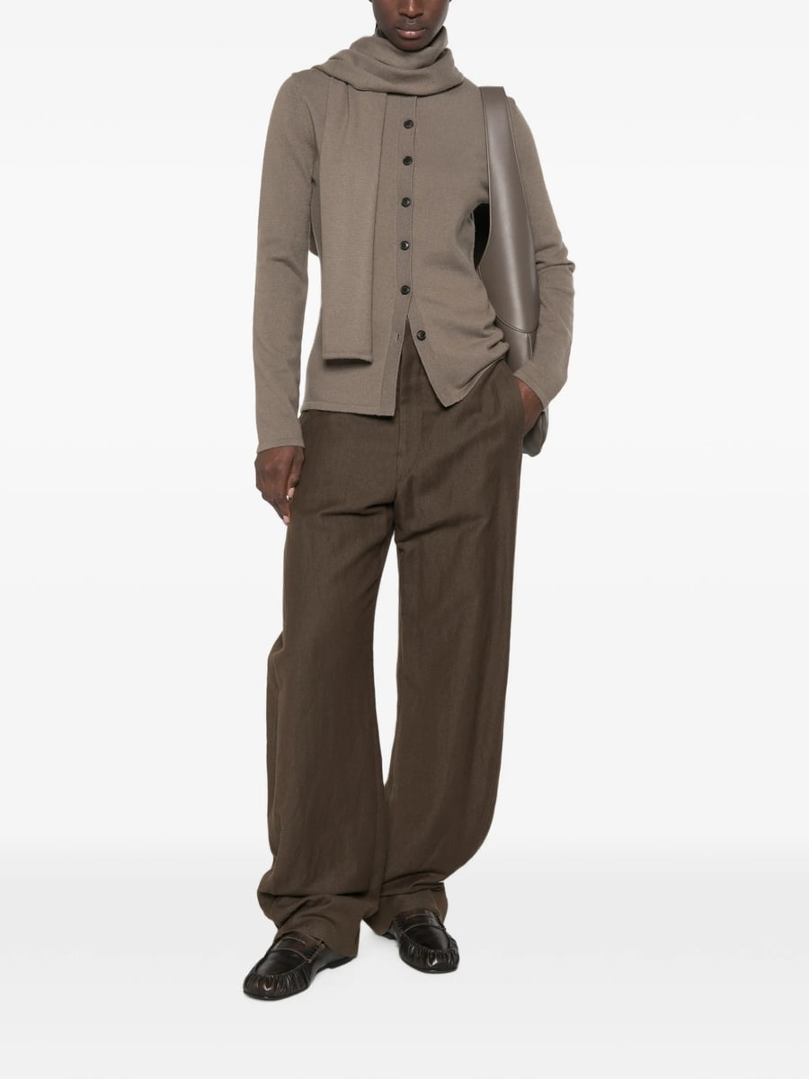 System System Scarf-detail Button-up Cardigan, view 3