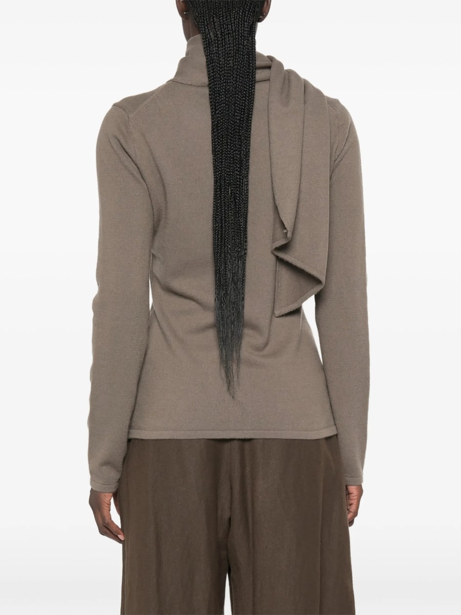 System System Scarf-detail Button-up Cardigan, view 6