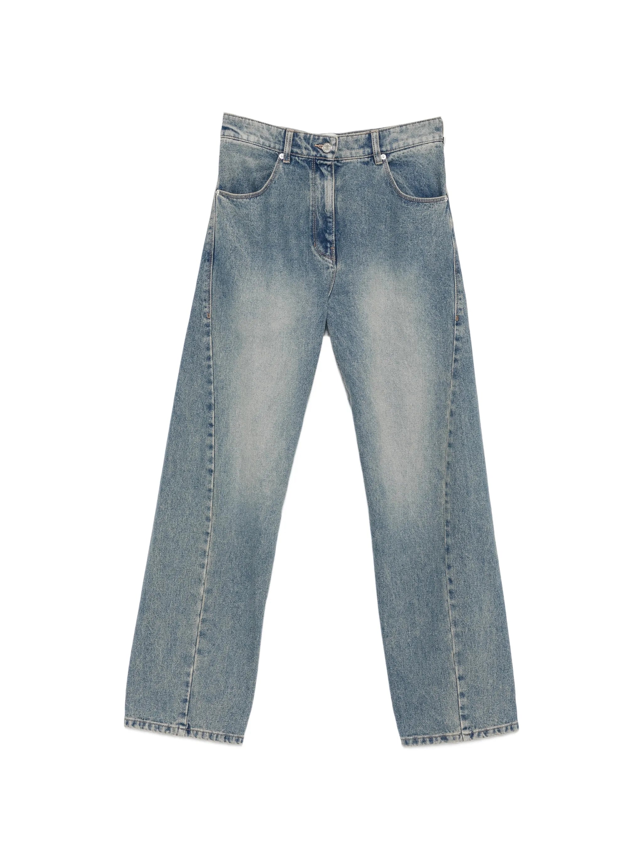 System System Faded-effect Wide-leg Jeans