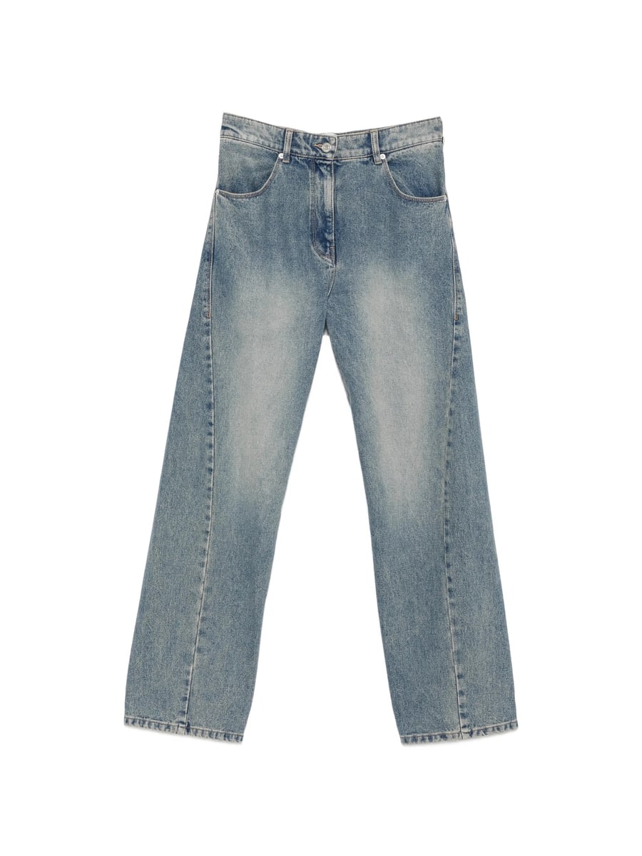 System System Faded-effect Wide-leg Jeans