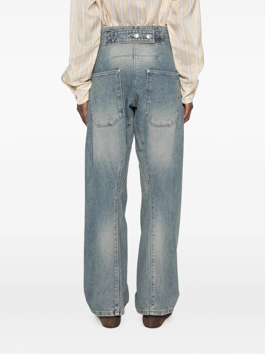 System System Faded-effect Wide-leg Jeans, view 4