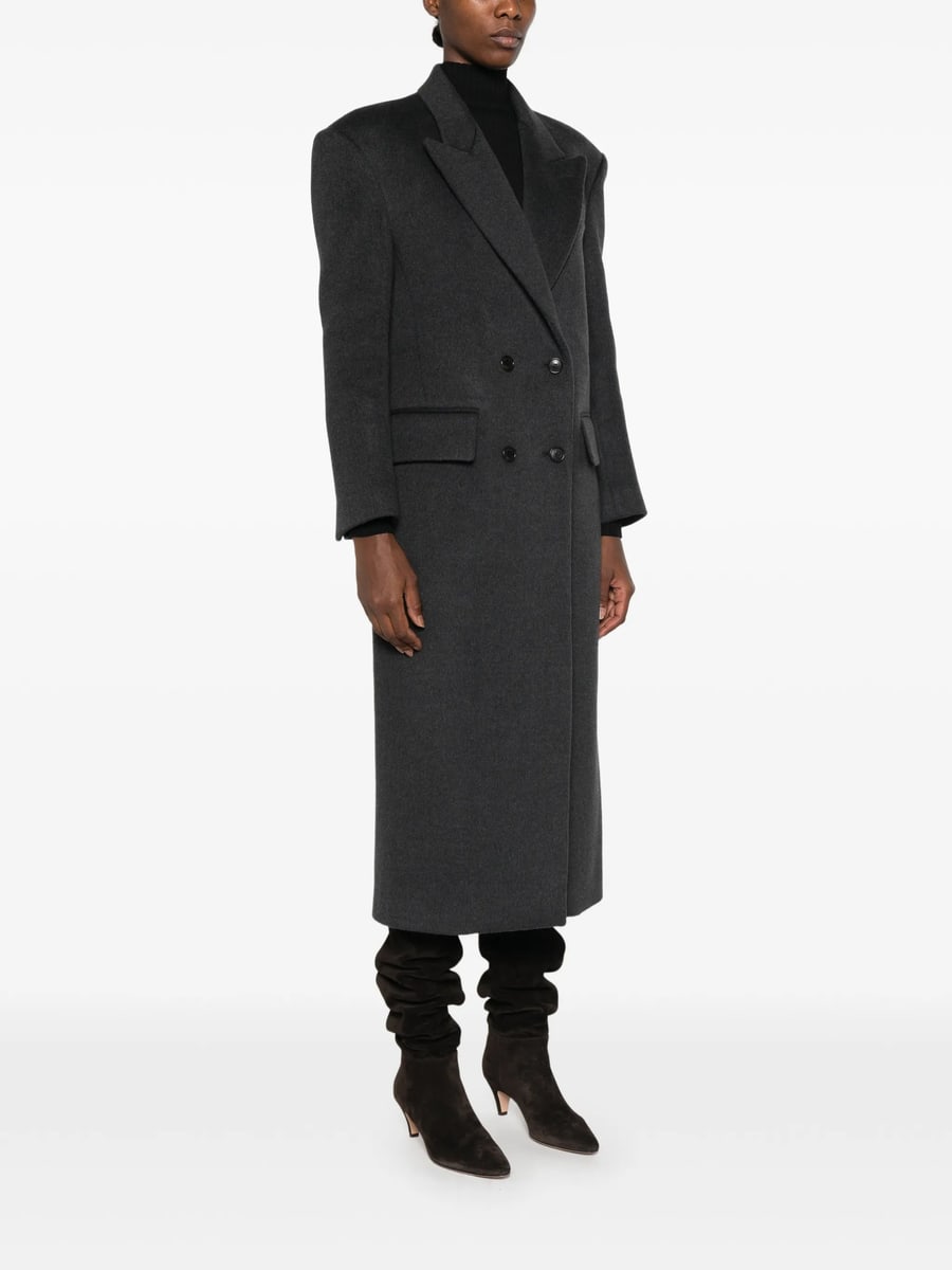 System System Double-breasted Peak-lapel Coat, view 4