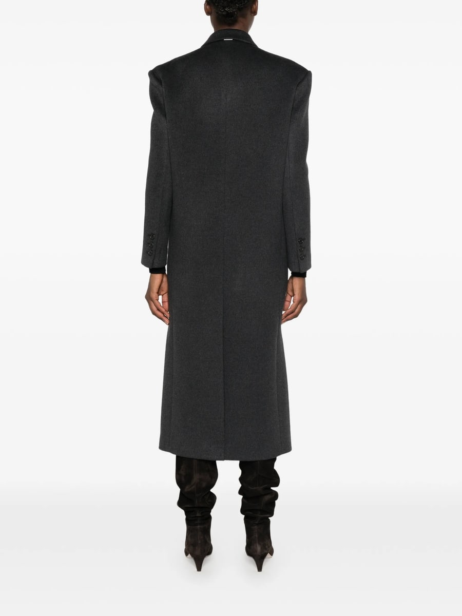 System System Double-breasted Peak-lapel Coat, view 5