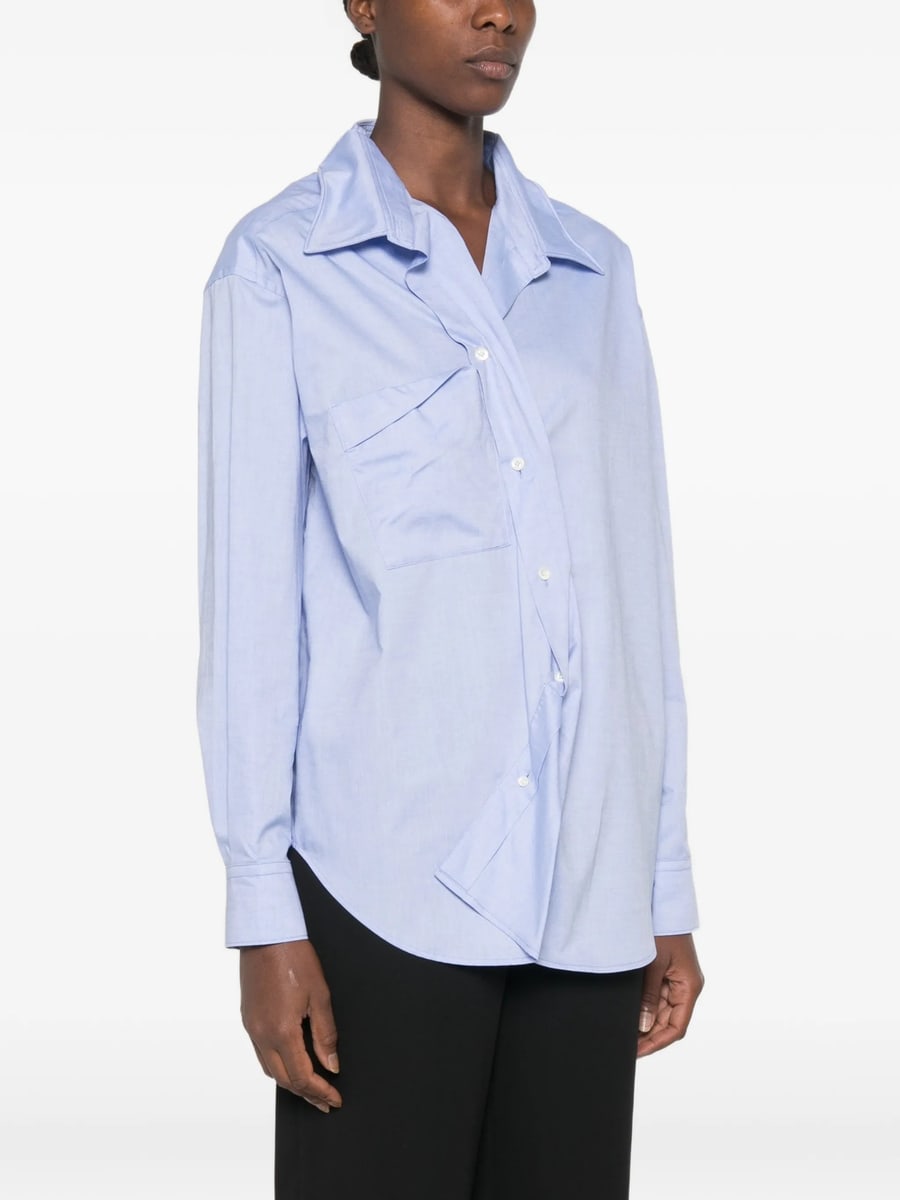 System System Asymmetric-front Chest-pocket Shirt, view 2