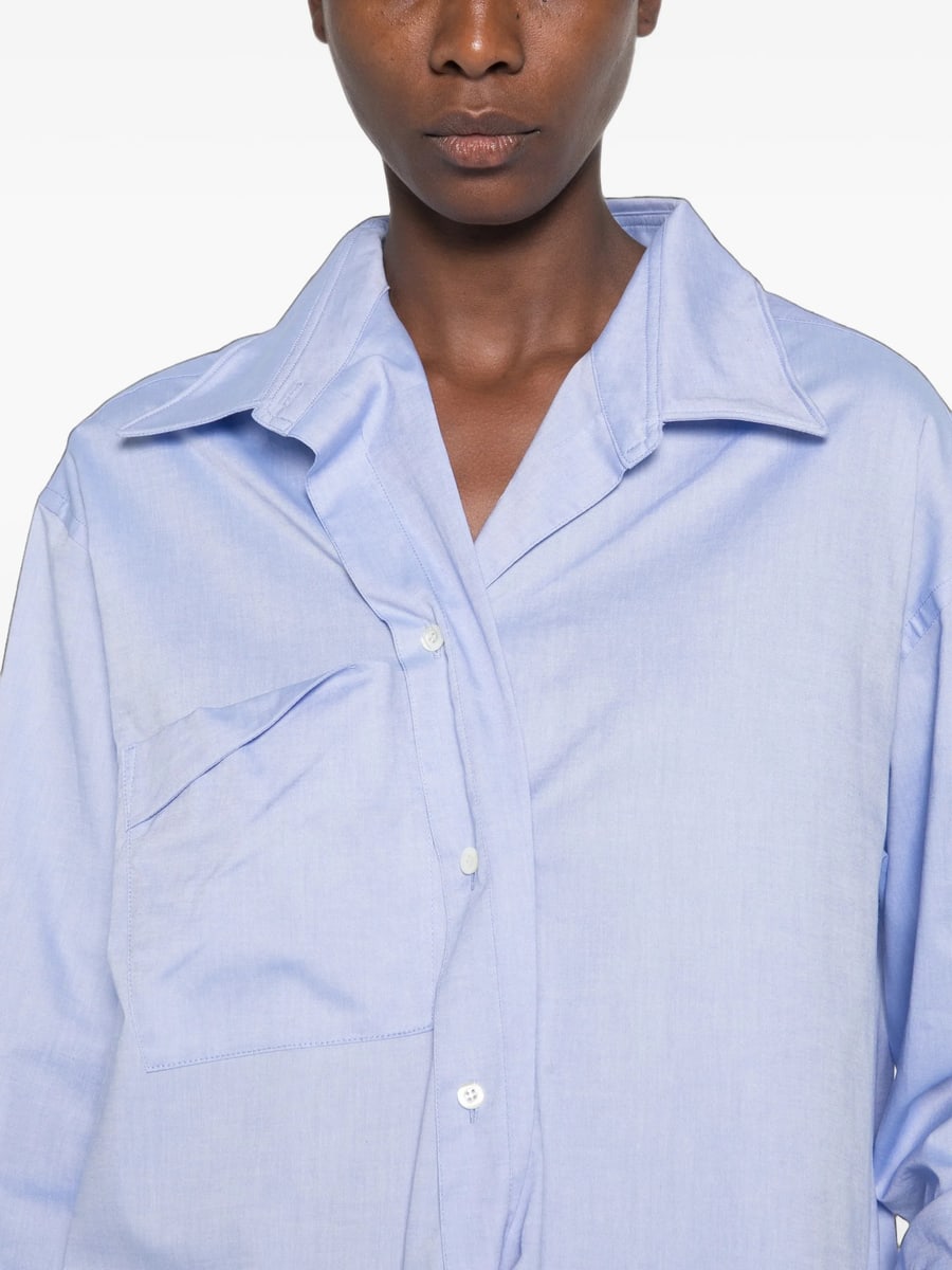 System System Asymmetric-front Chest-pocket Shirt, view 3