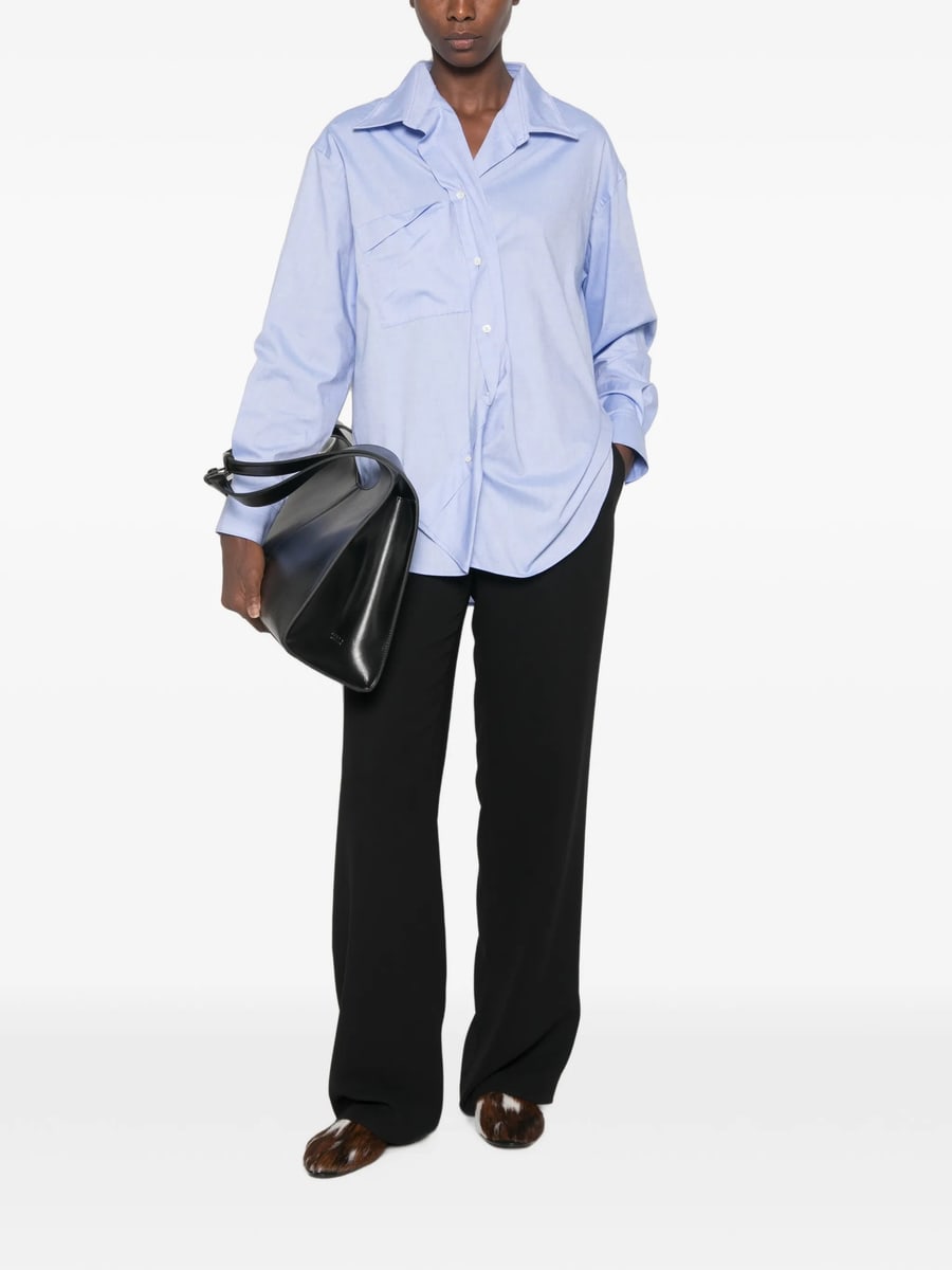 System System Asymmetric-front Chest-pocket Shirt, view 5