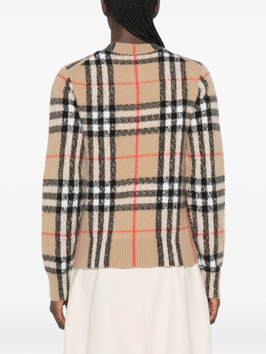 Burberry Burberry Check-pattern Button-up Cardigan, view 3