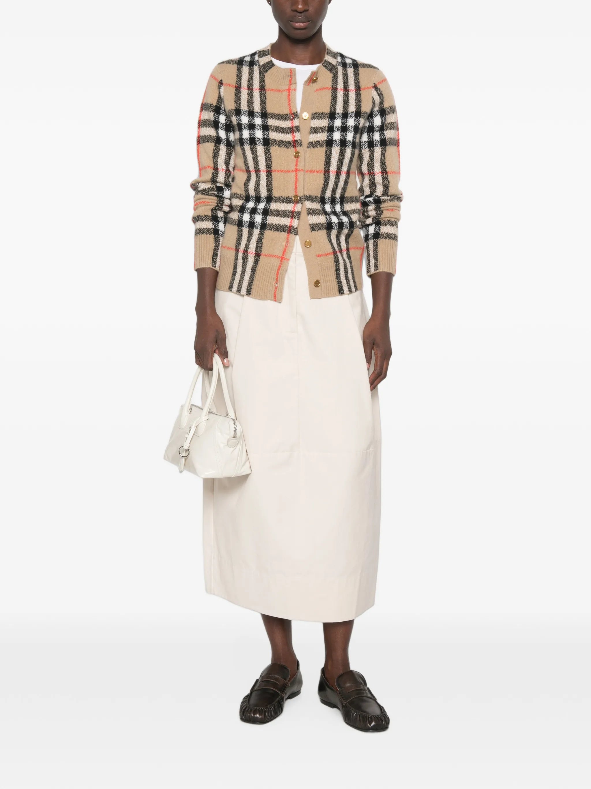 Burberry Burberry Check-pattern Button-up Cardigan, view 2
