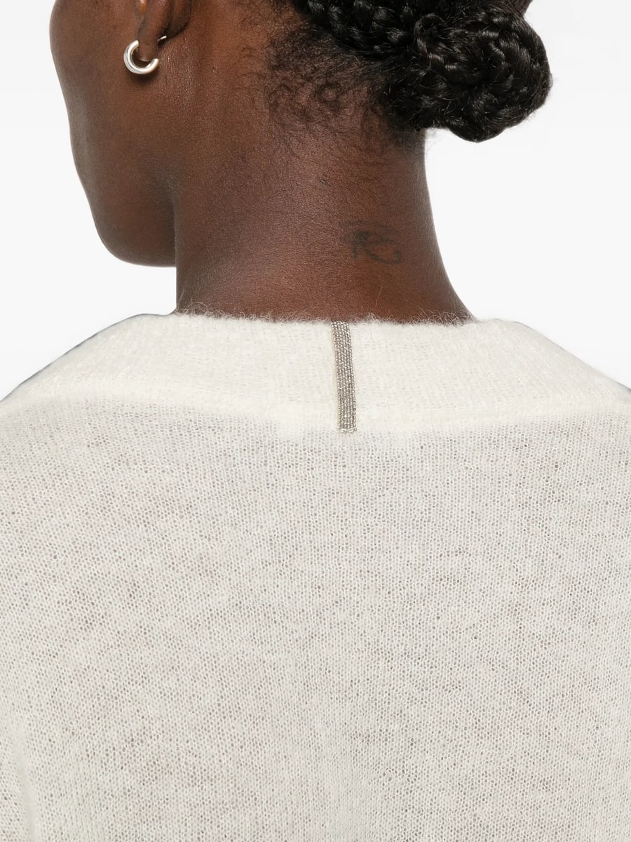 Panicale Panicale V-neck Drop-shoulder Sweater, view 3