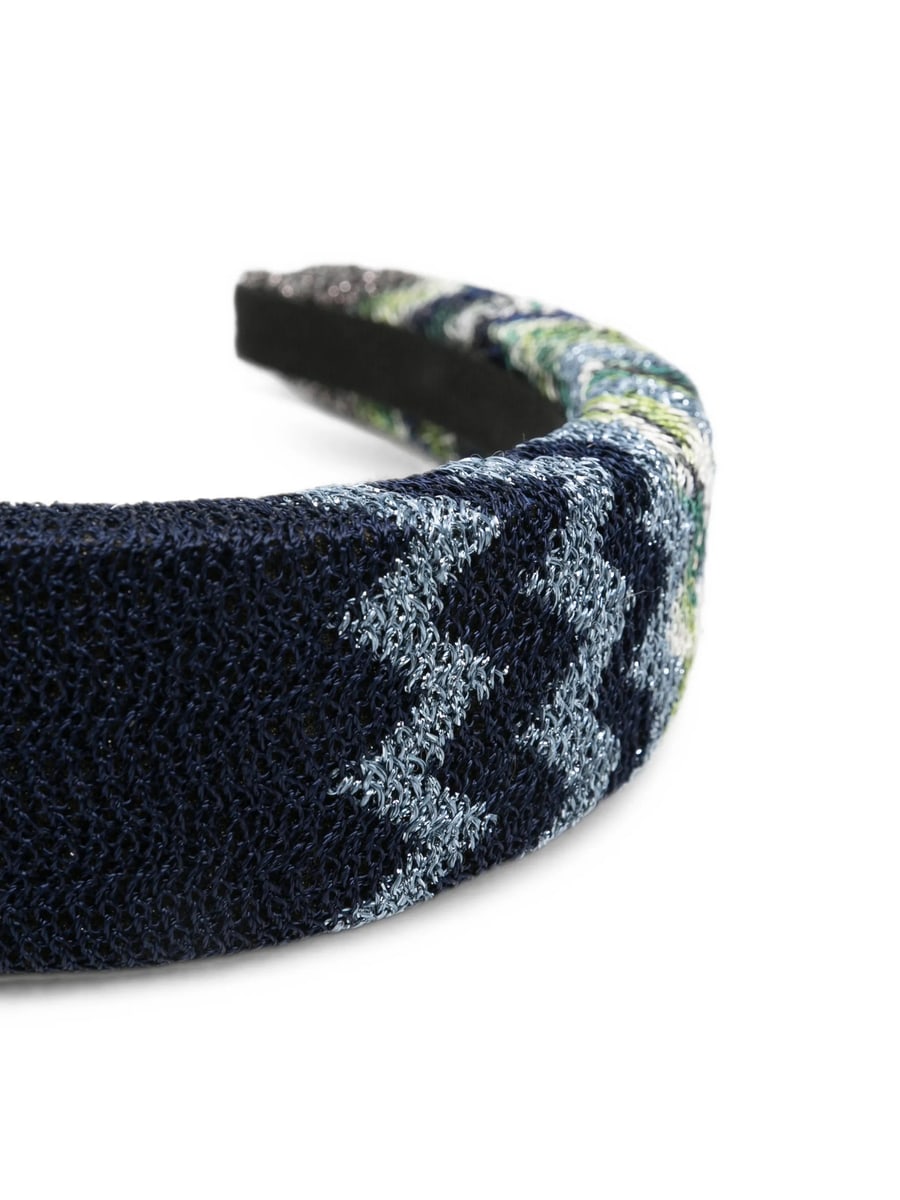 Missoni Missoni Zigzag-knit Padded Headband, view 2