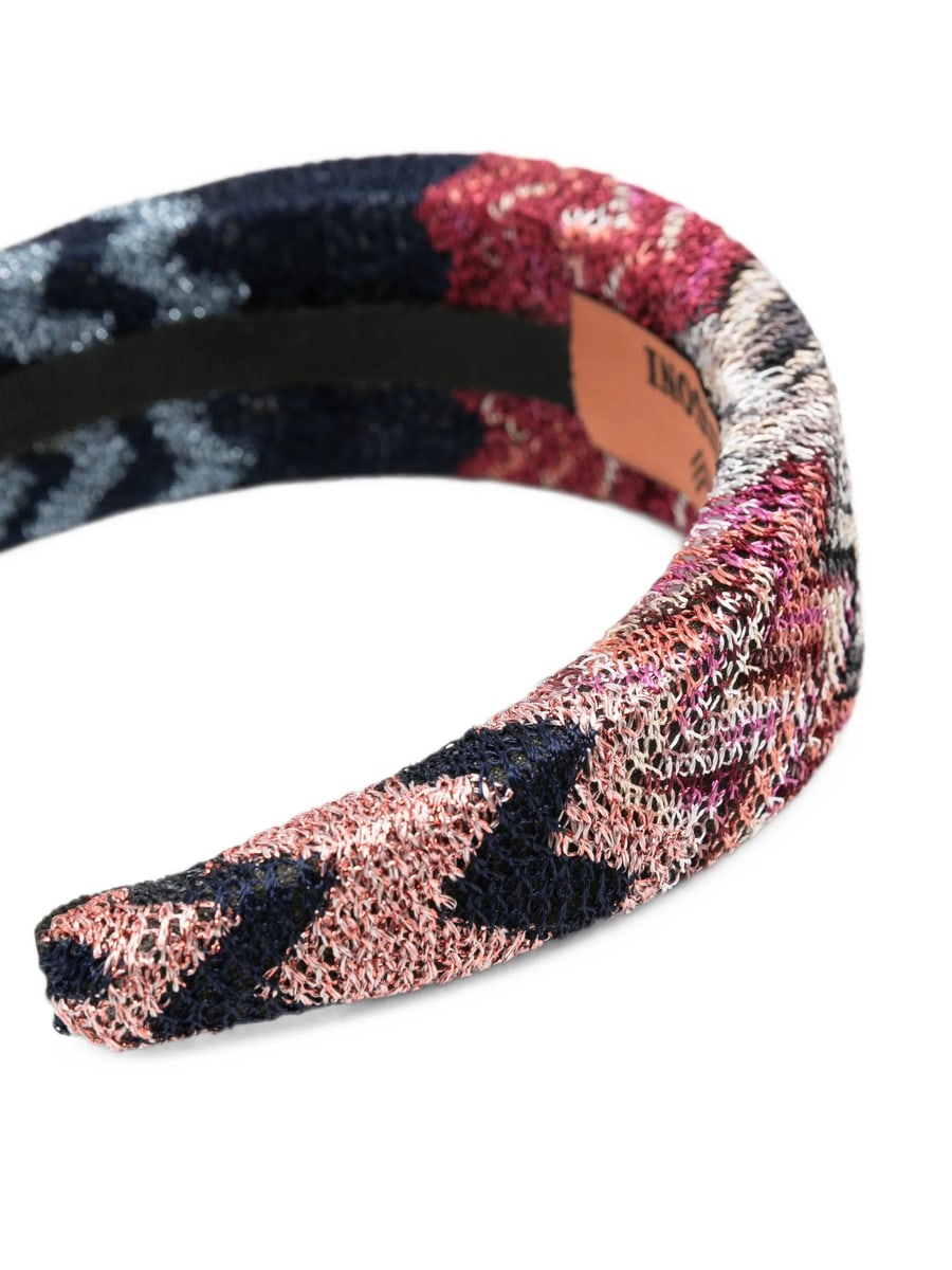 Missoni Missoni Zigzag-knit Padded Headband, view 3