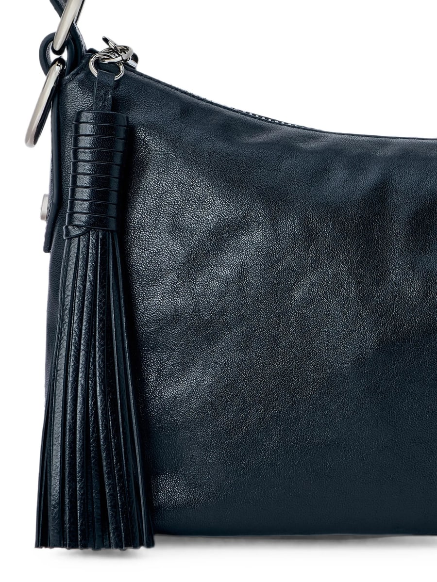 Vivienne Westwood Vivienne Westwood Shoulder Bag In Smooth Leather With Tassel Detail.Adjustable Shoulder StrapTop Zip ClosureFront Logo Hardware, view 4