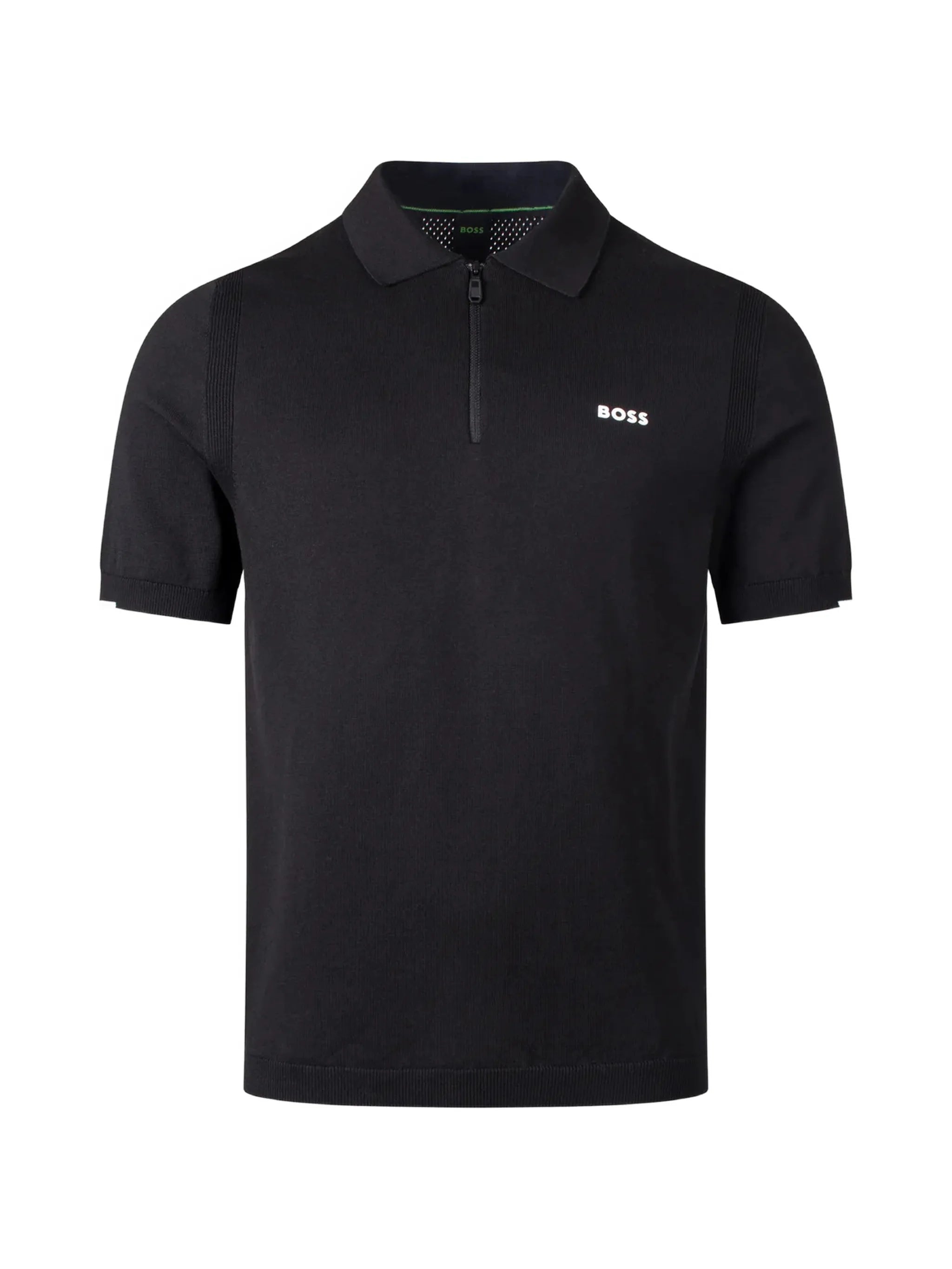 Boss Boss Logo-print Quarter-zip T-shirt