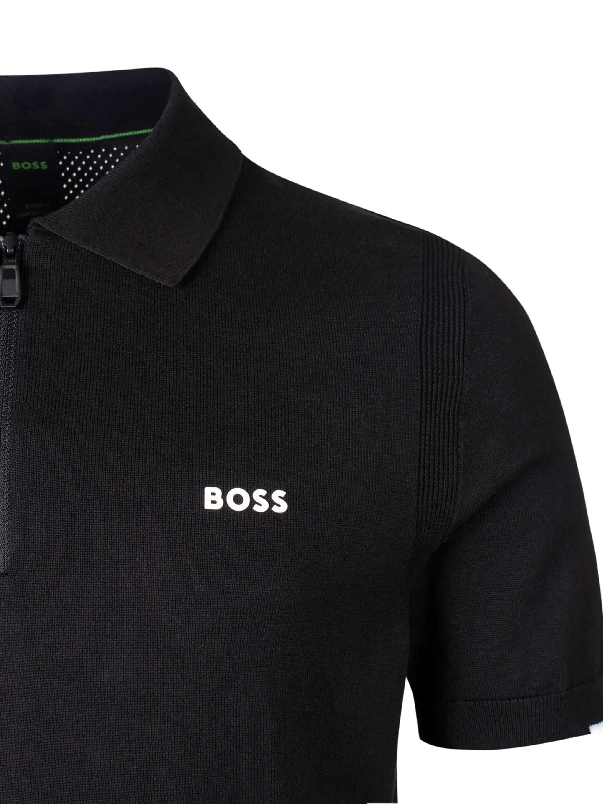 Boss Boss Logo-print Quarter-zip T-shirt, view 2
