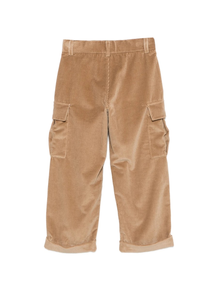 Fendi Fendi Corduroy Logo-patch Cargo Pants, view 2