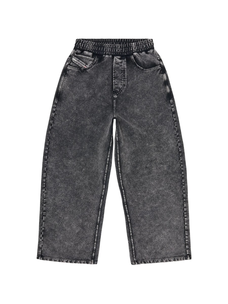 Diesel Diesel Sweatpants With Denim Effect