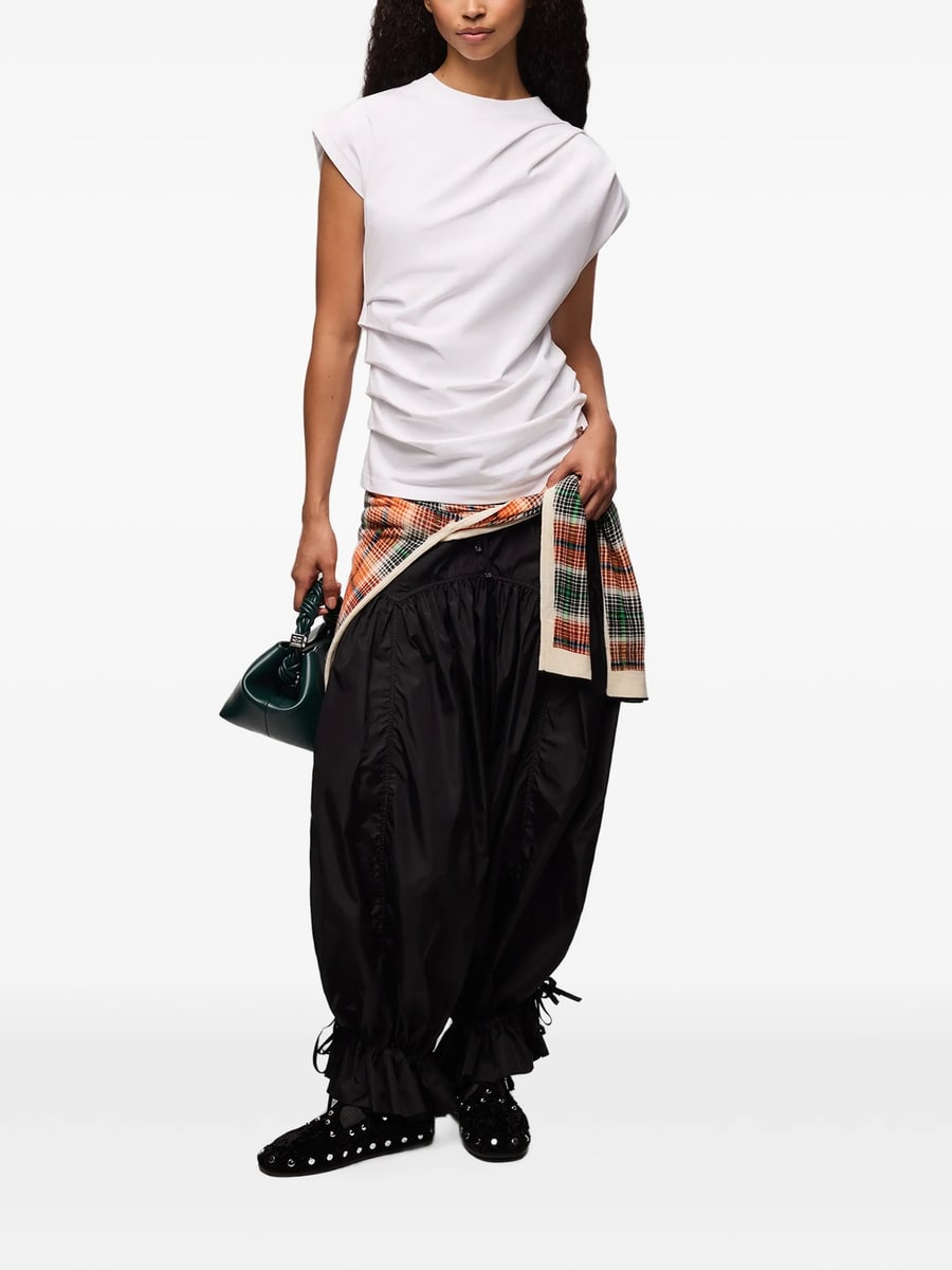 Ganni Ganni Top In Draped Jersey, view 4