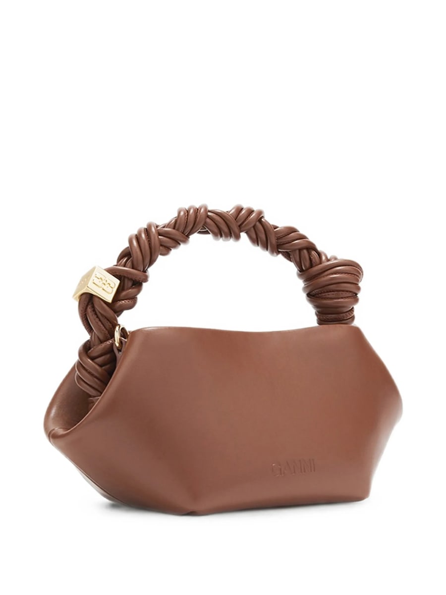 Ganni Ganni Mini Bou Bag In Brown, view 2
